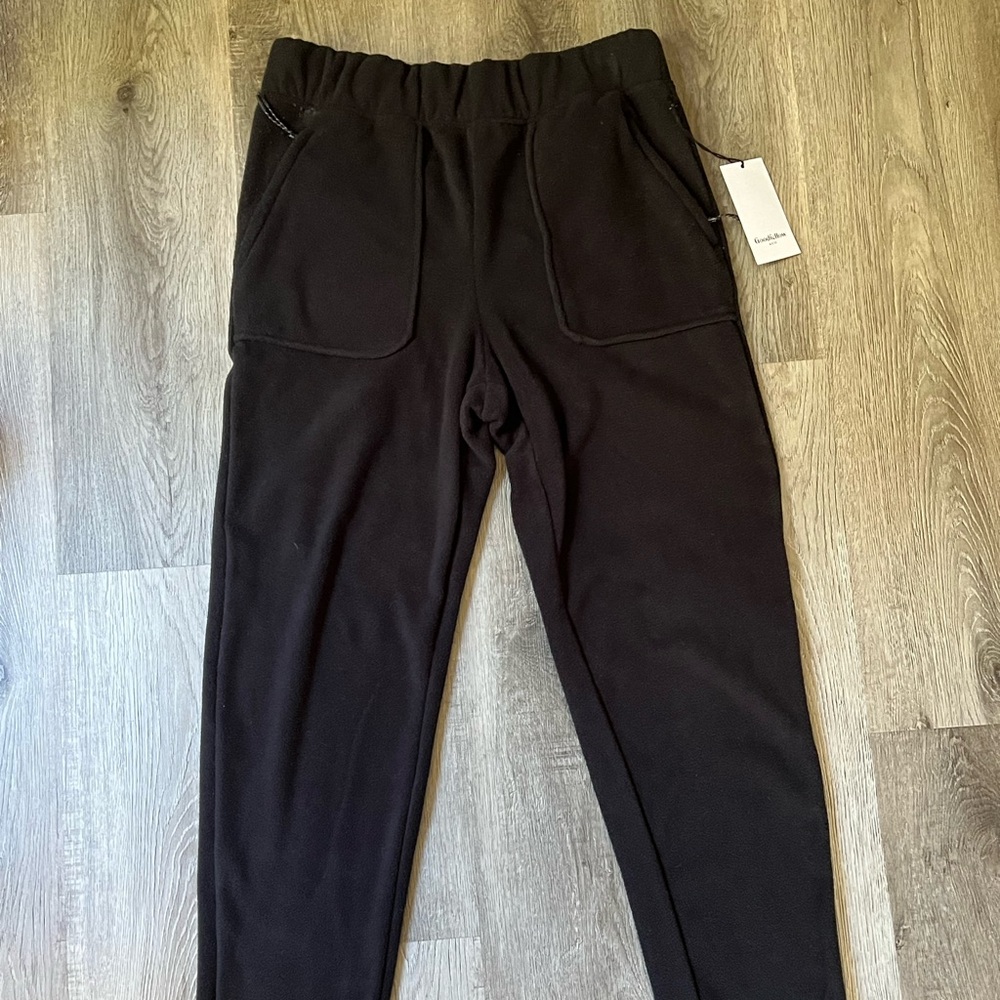 Goodfellow & Co Black Sleep/Casual Fleece Jogger Pants